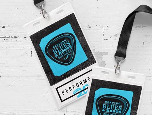 Bendigo Blues & Roots Music Festival Lanyards